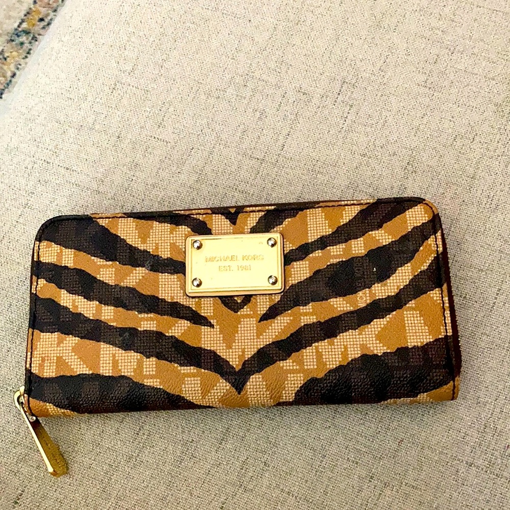 Michael Kors Tiger Print Wallet